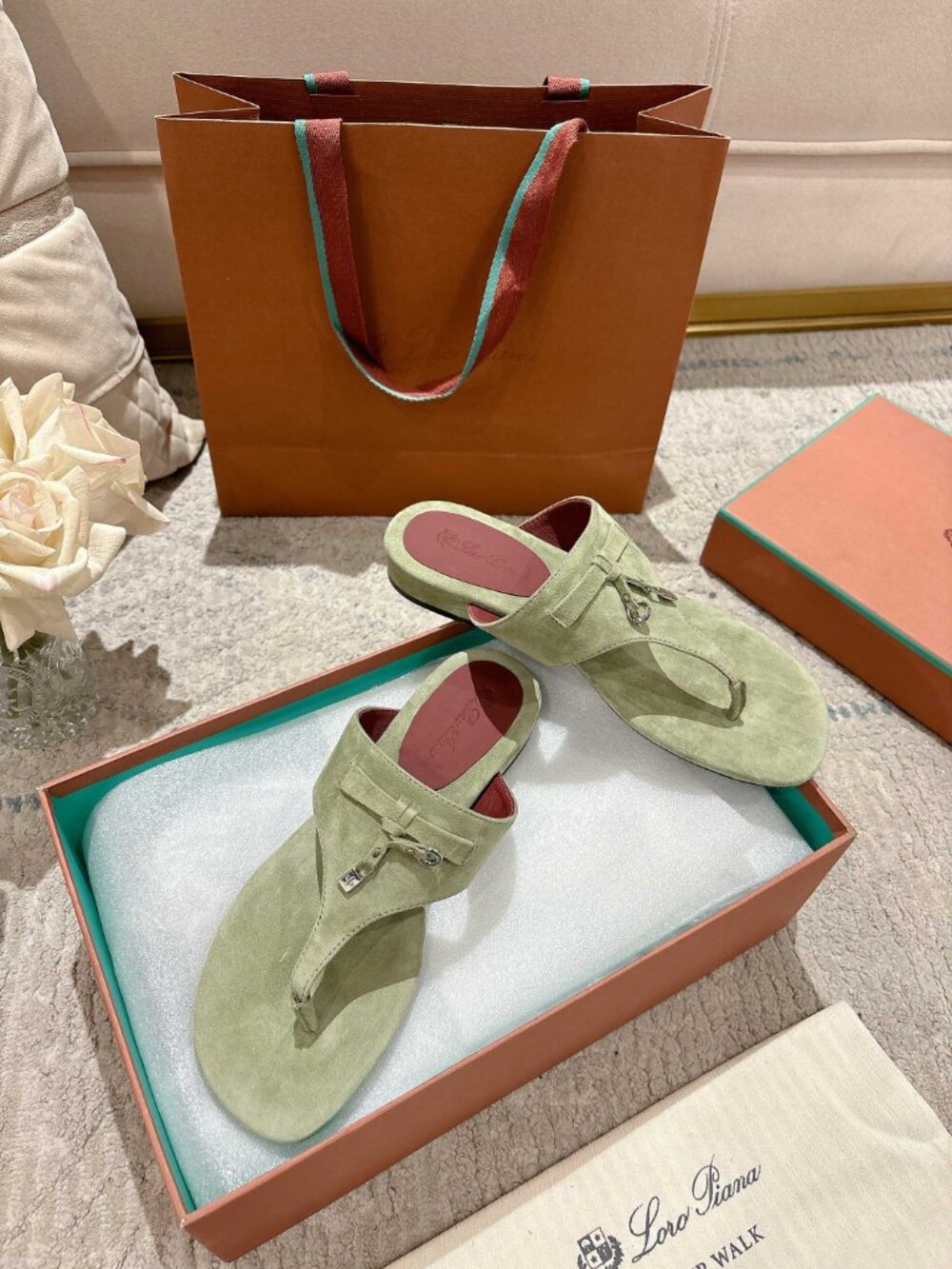 Loro Piana Ida Thong Flat Sandals